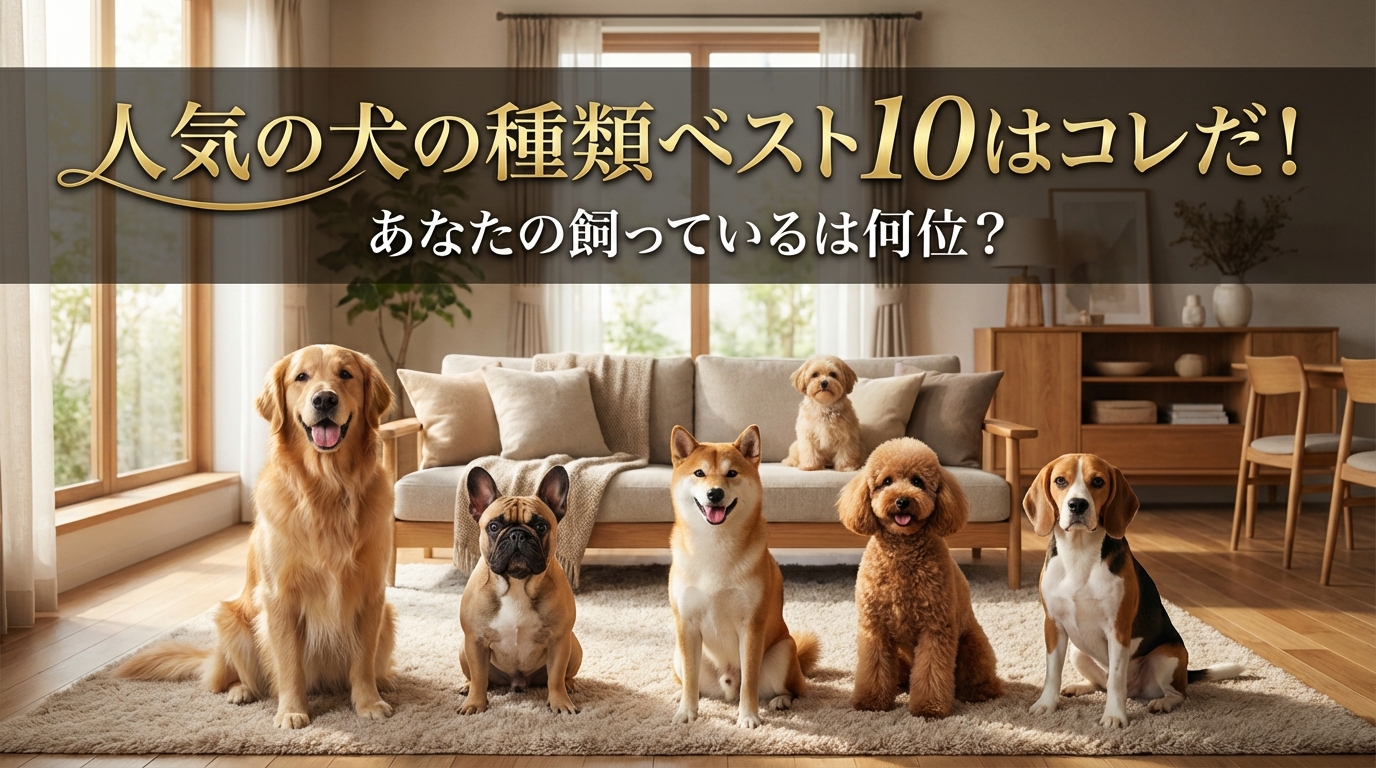 人気の犬の種類ベスト10はコレだ！あなたの飼っているは何位？