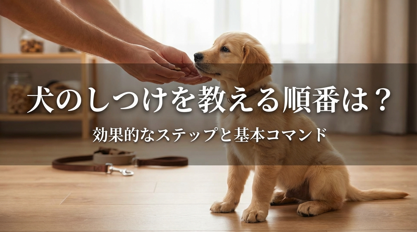 犬のしつけを教える順番は？