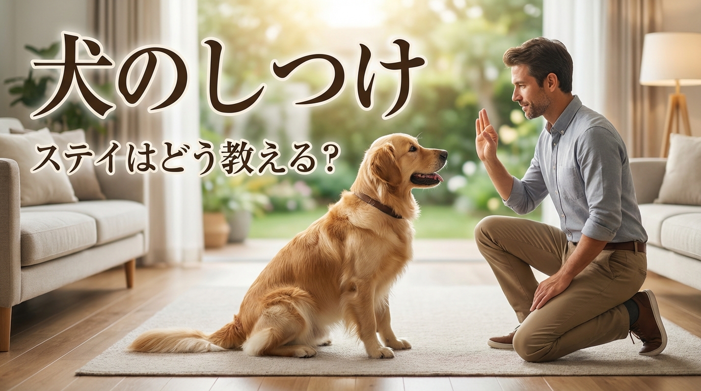 犬のしつけ ステイはどう教える?