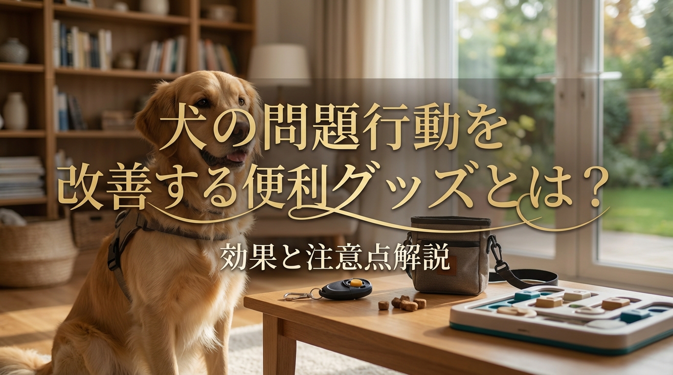 犬の問題行動を改善する便利グッズとは?効果と注意点解説