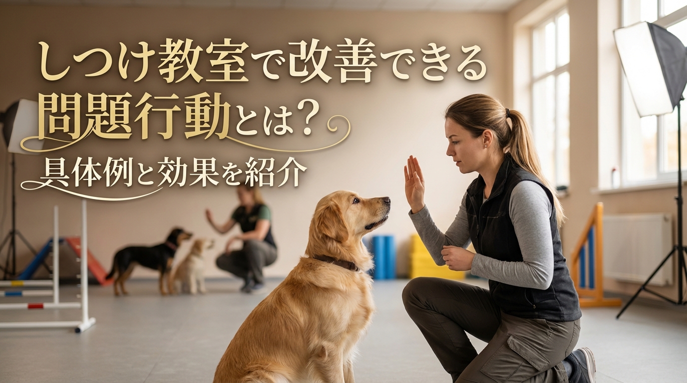 しつけ教室で改善できる問題行動とは?具体例と効果を紹介