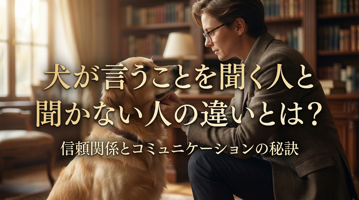 犬が言うことを聞く人と聞かない人の違いとは？