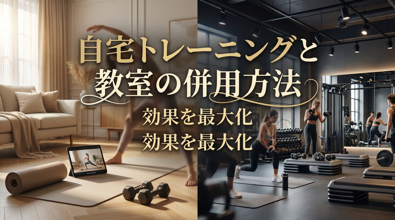 自宅トレーニングと教室の併用方法|効果を最大化