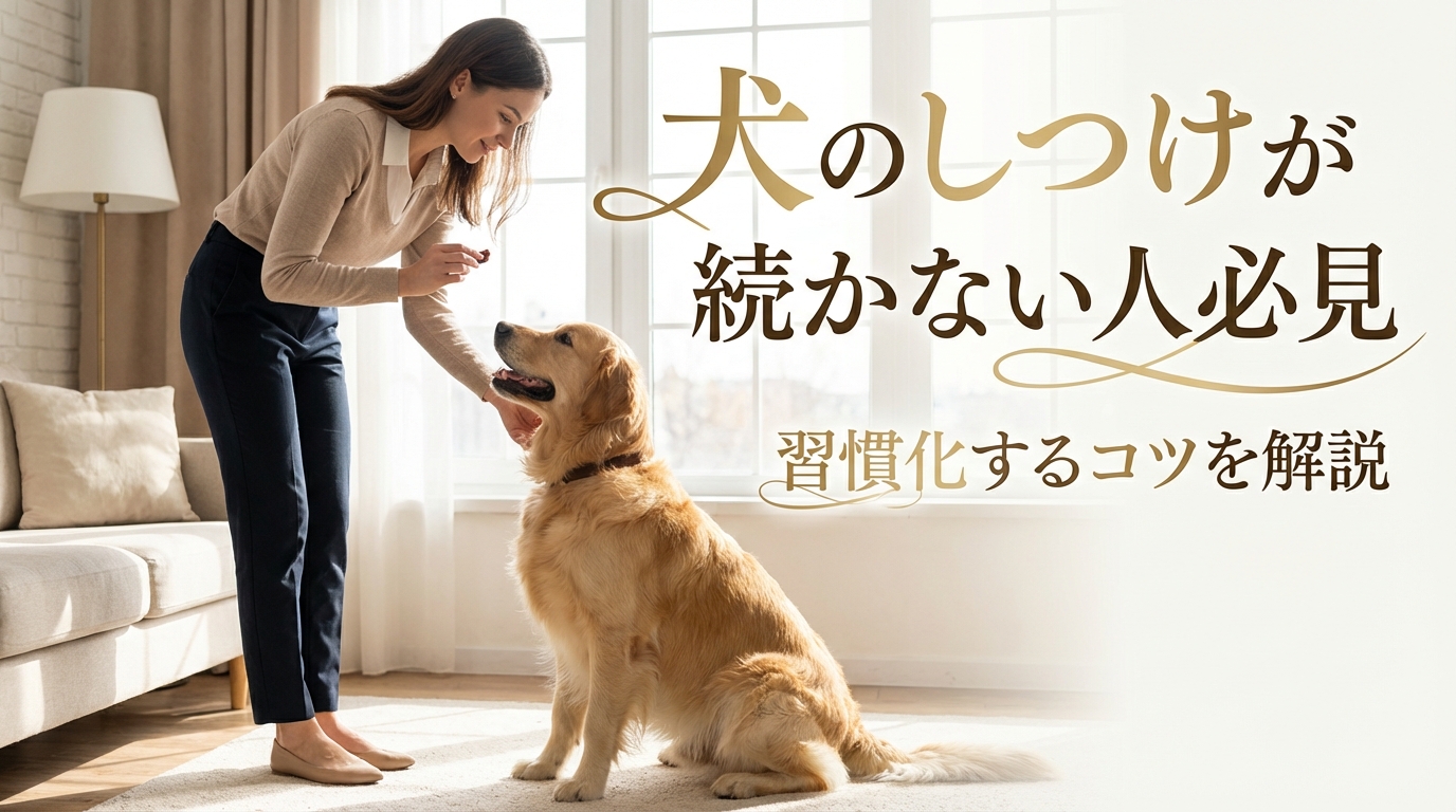 犬のしつけが続かない人必見｜習慣化するコツを解説