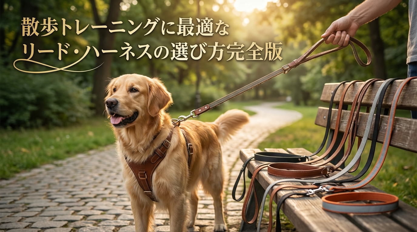 散歩トレーニングに最適なリード・ハーネスの選び方完全版