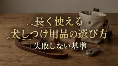 長く使える犬しつけ用品の選び方｜失敗しない基準