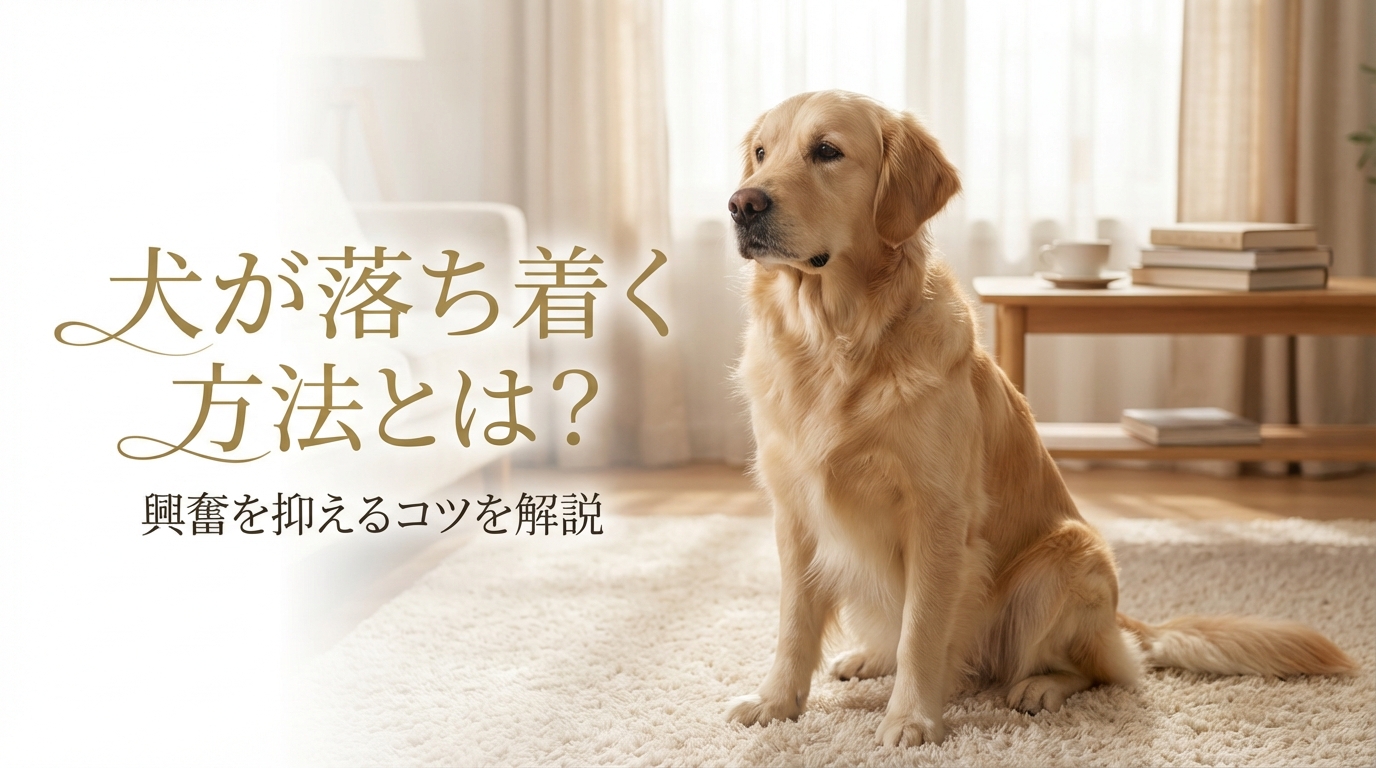 犬が落ち着く方法とは?興奮を抑えるコツを解説