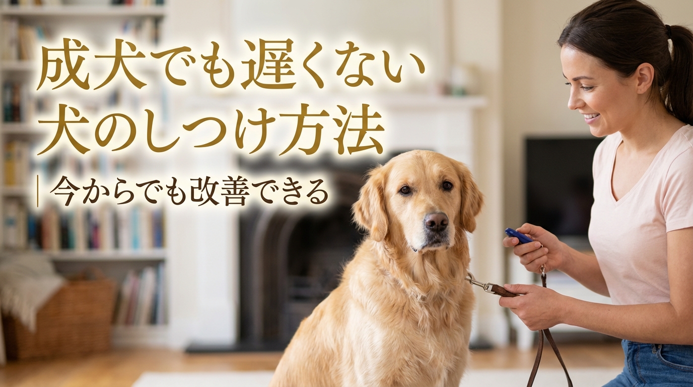 成犬でも遅くない犬のしつけ方法|今からでも改善できる