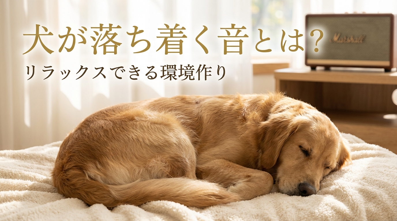 犬が落ち着く音とは？リラックスできる環境作り