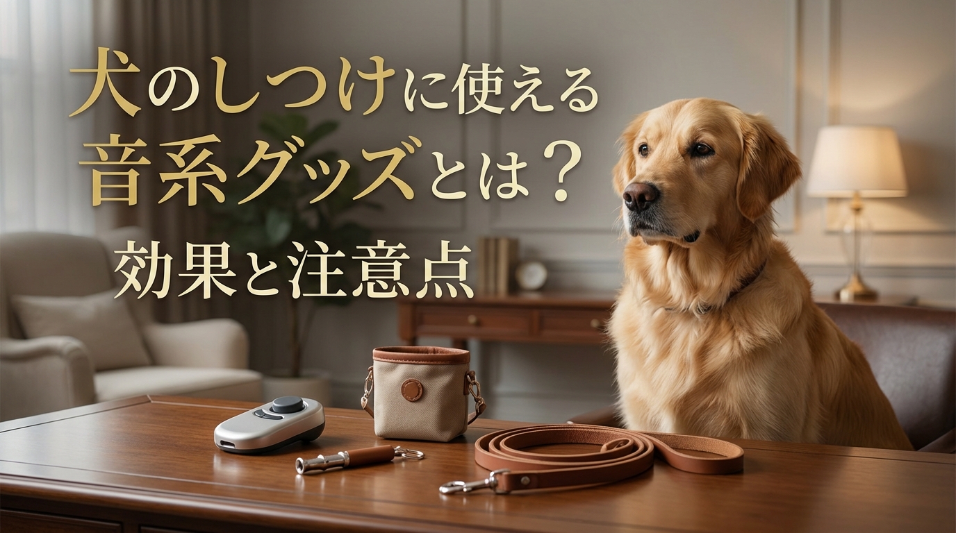 犬のしつけに使える音系グッズとは？効果と注意点