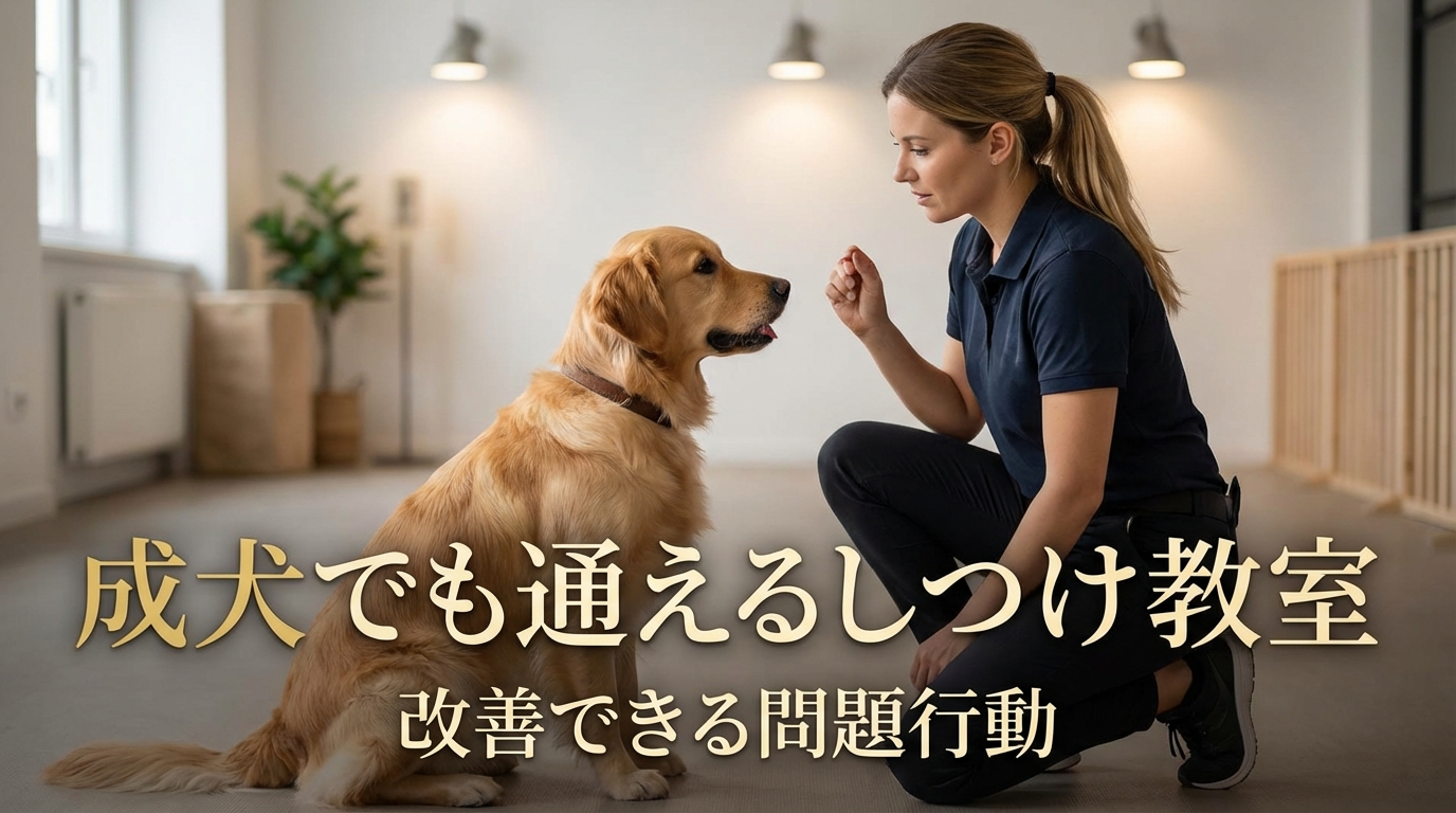 成犬でも通えるしつけ教室｜改善できる問題行動とは