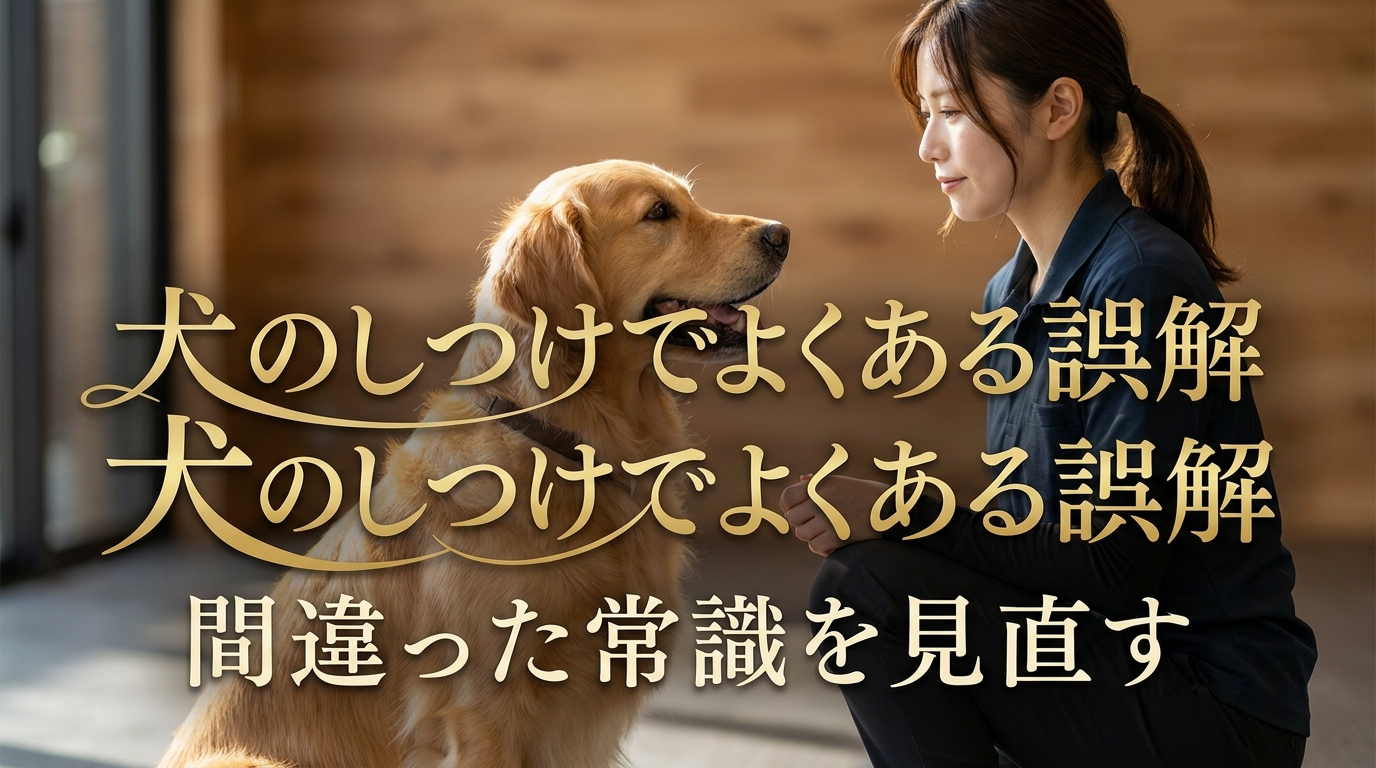 犬のしつけでよくある誤解｜間違った常識を見直す