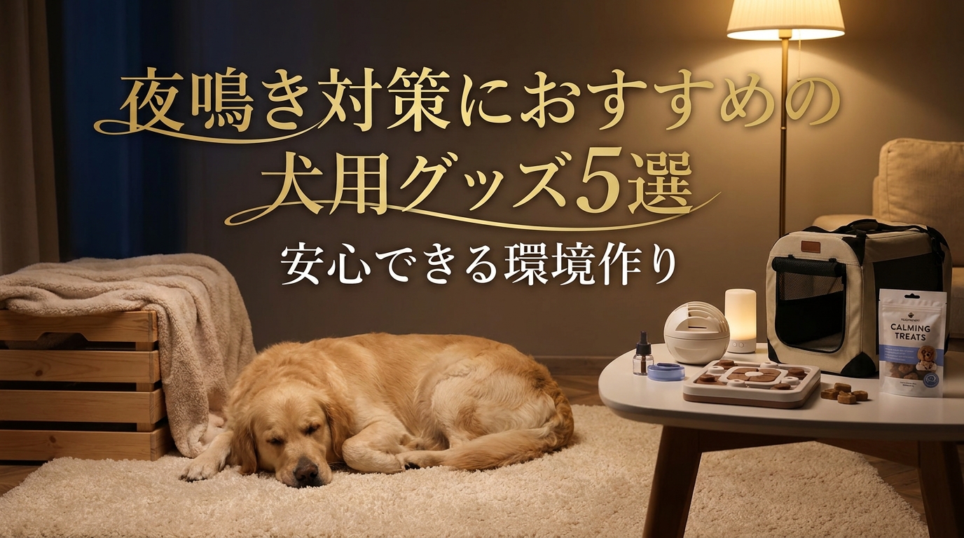 夜鳴き対策におすすめの犬用グッズ5選|安心できる環境作り