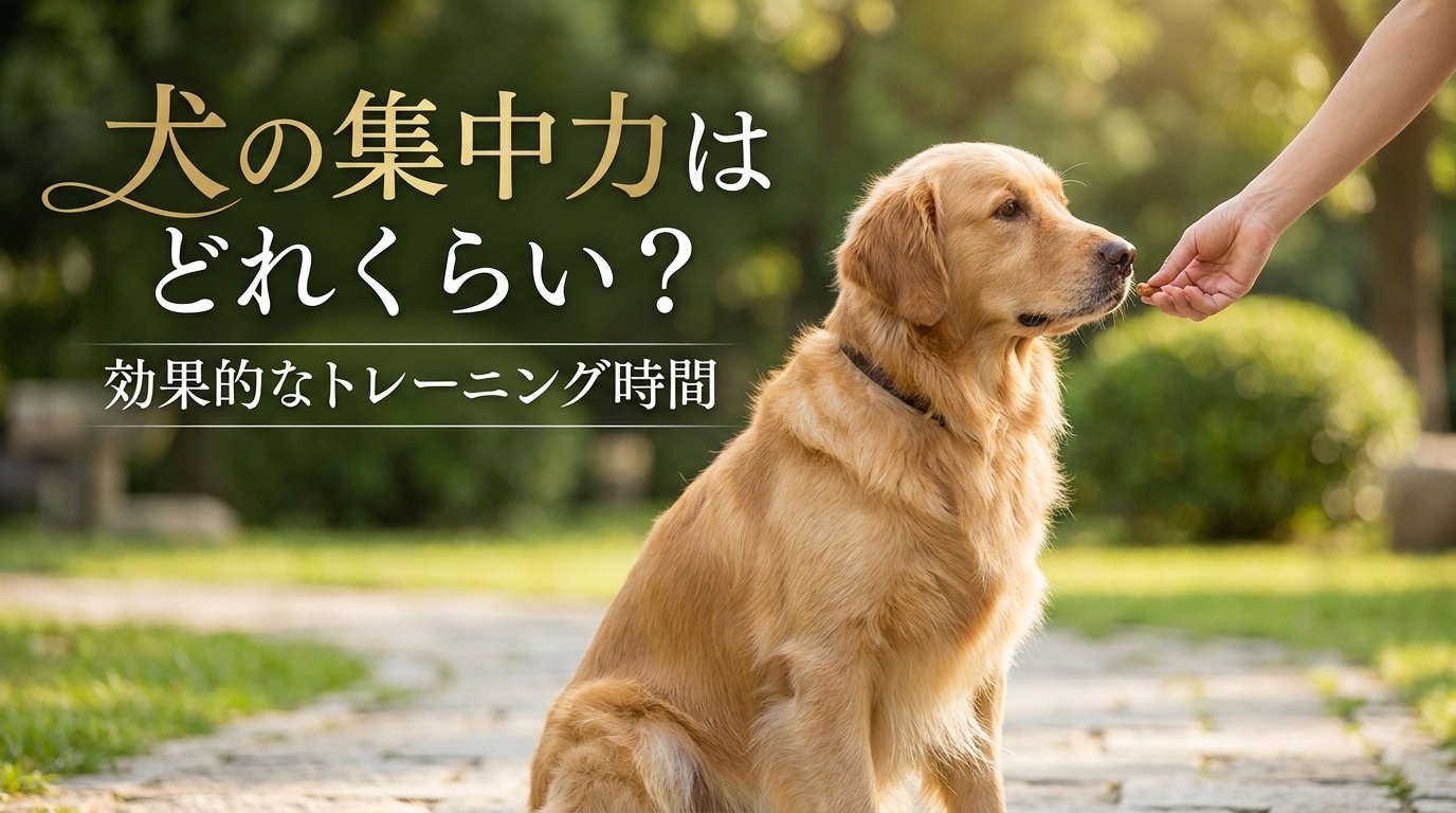 犬の集中力はどれくらい?効果的なトレーニング時間