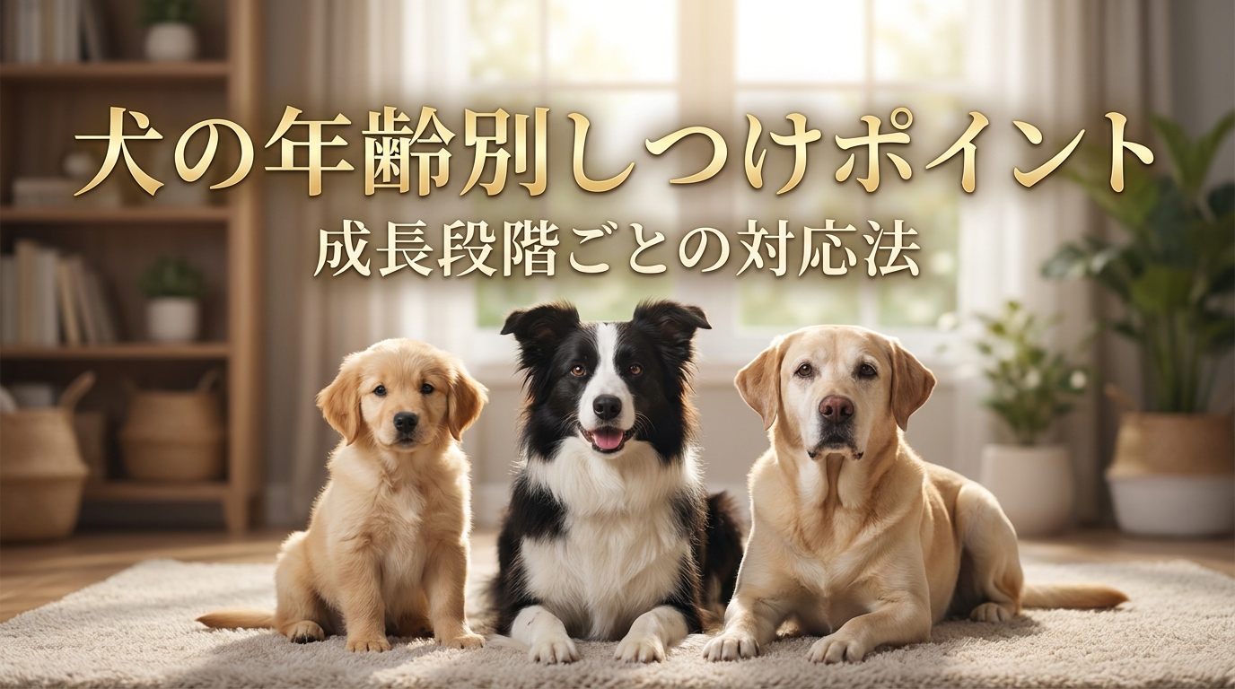 犬の年齢別しつけポイント|成長段階ごとの対応法