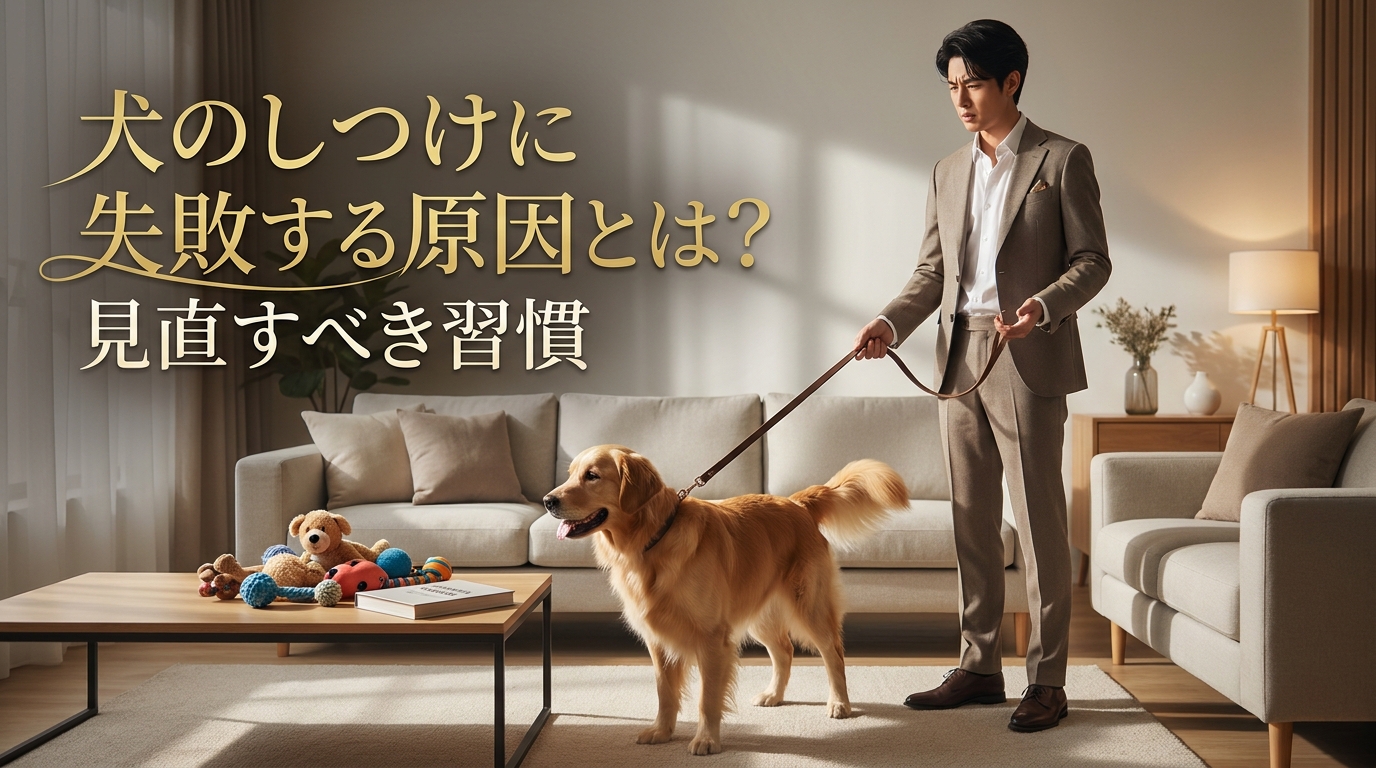 犬のしつけに失敗する原因とは？見直すべき習慣