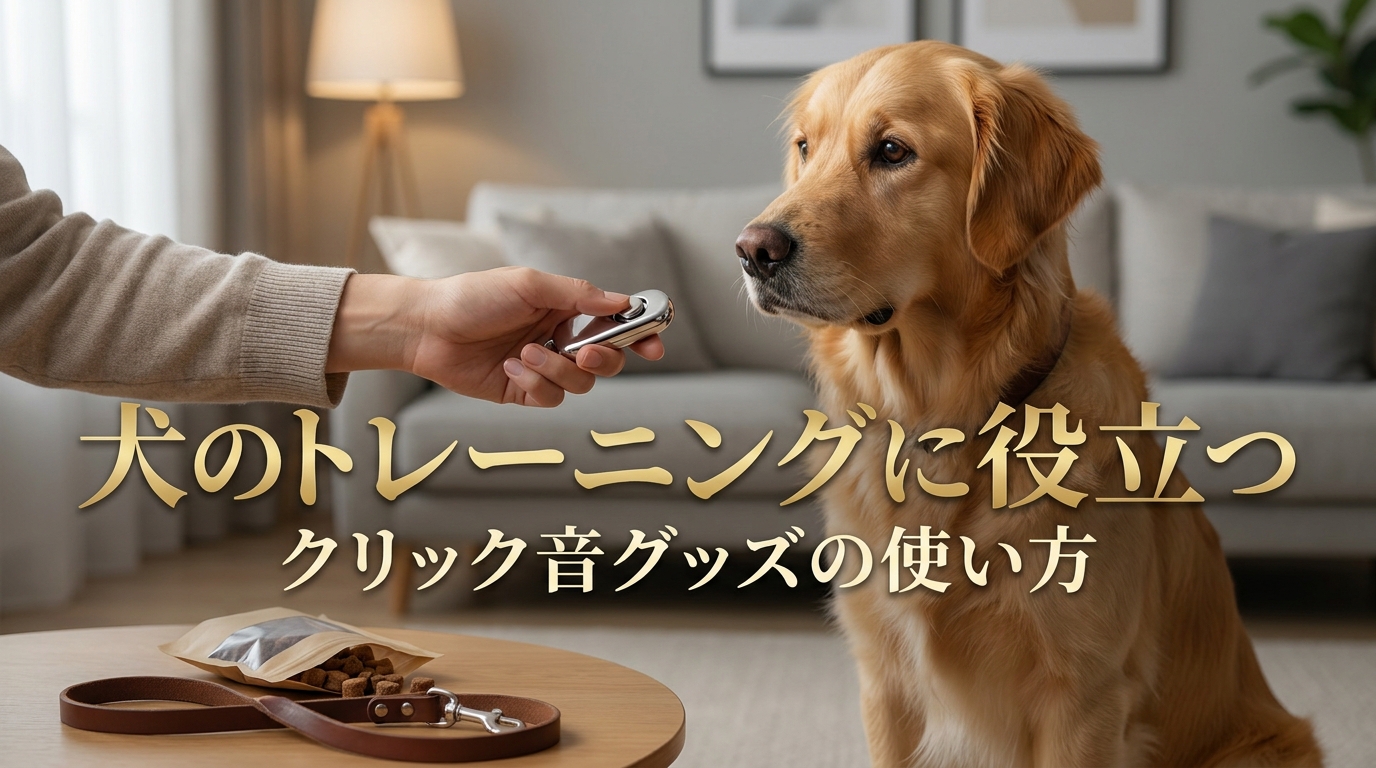 犬のトレーニングに役立つクリック音グッズの使い方