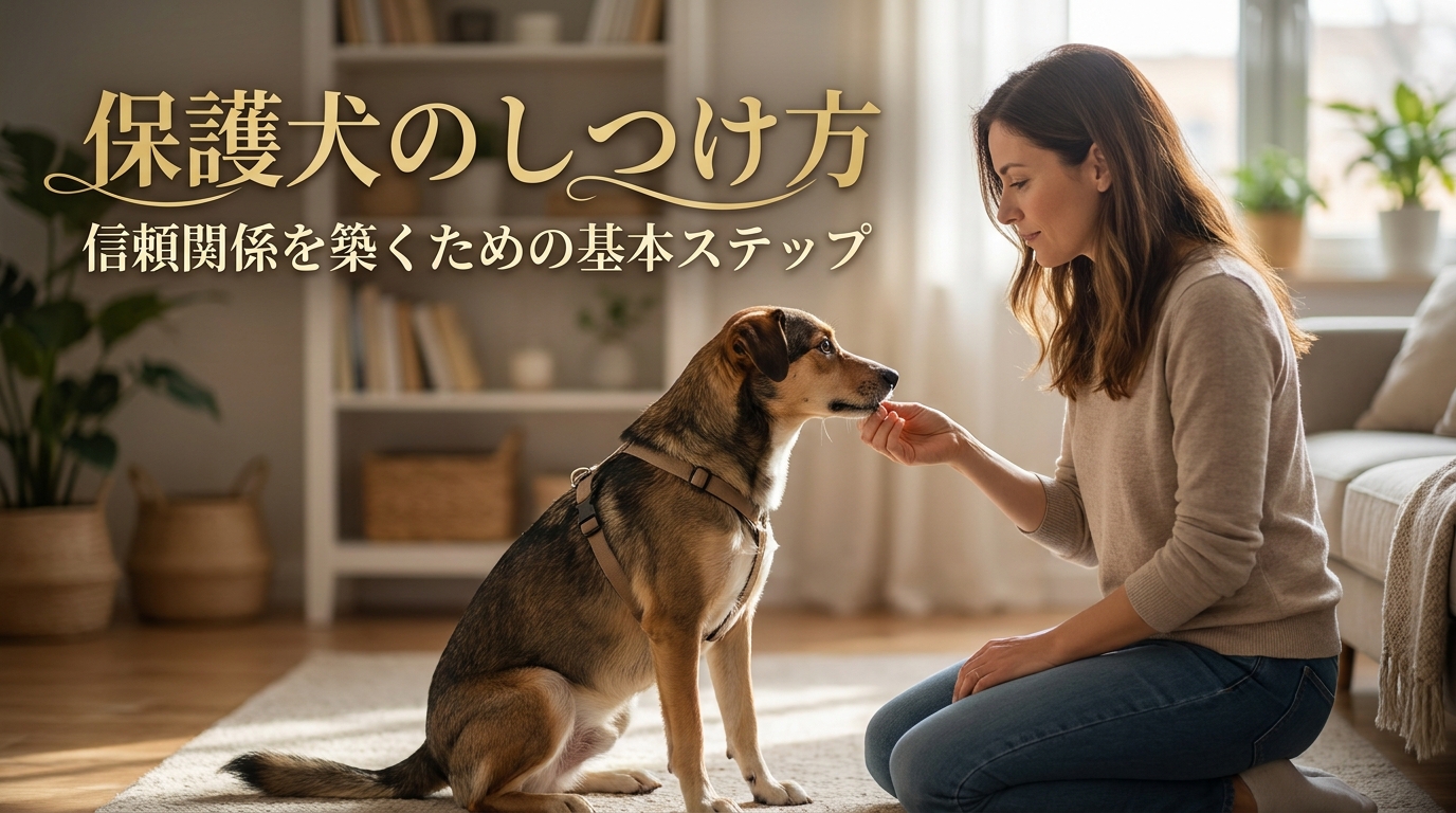 保護犬のしつけ方|信頼関係を築くための基本ステップ