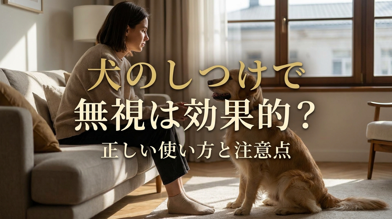 犬のしつけで無視は効果的?正しい使い方と注意点