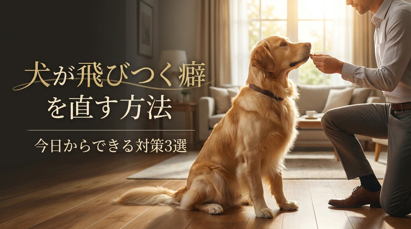 犬が飛びつく癖を直す方法｜今日からできる対策3選