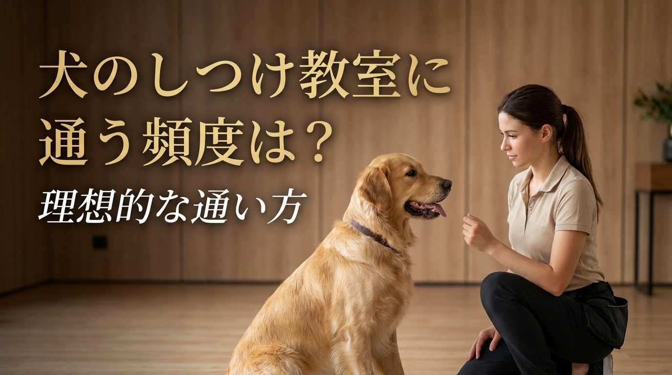 犬のしつけ教室に通う頻度は?理想的な通い方