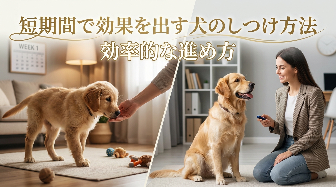 短期間で効果を出す犬のしつけ方法|効率的な進め方
