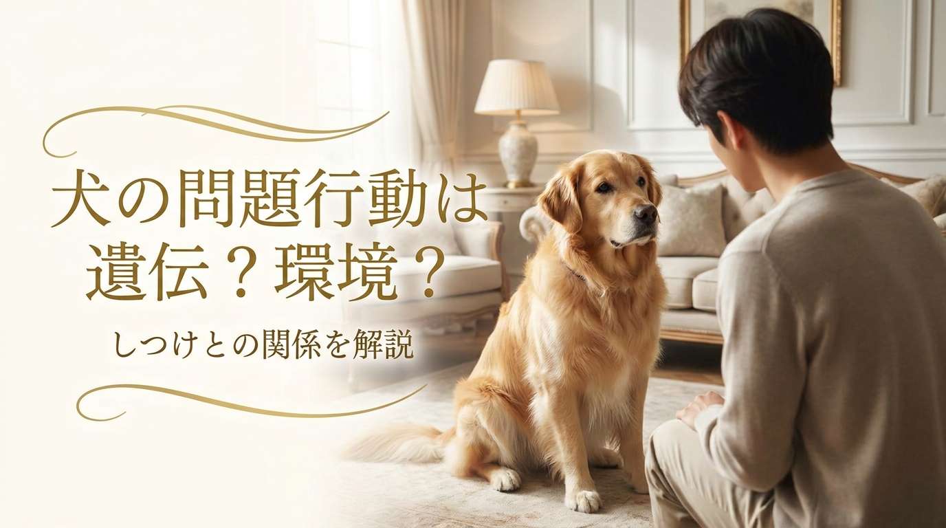 犬の問題行動は遺伝?環境?しつけとの関係を解説