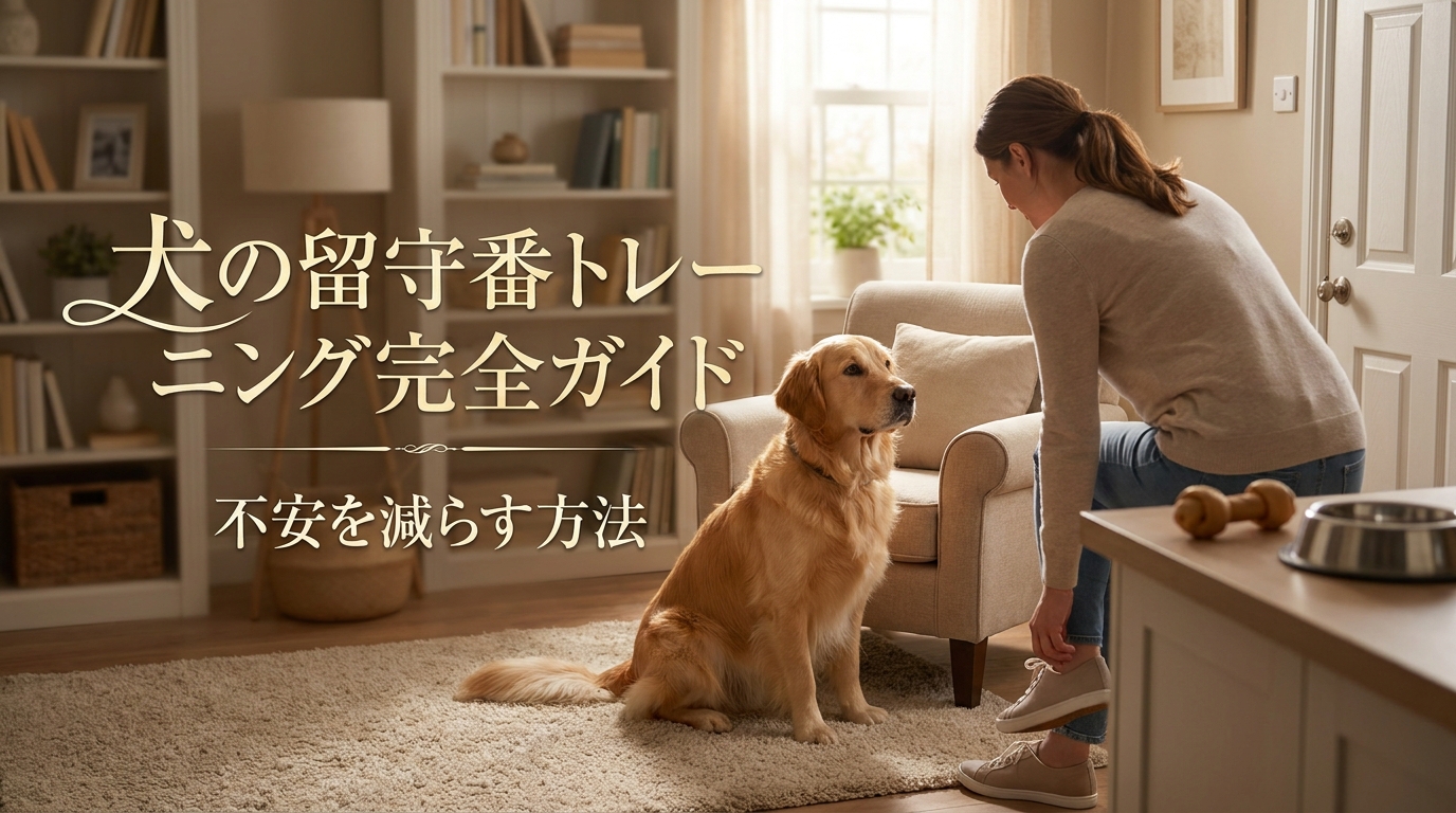 犬の留守番トレーニング完全ガイド|不安を減らす方法