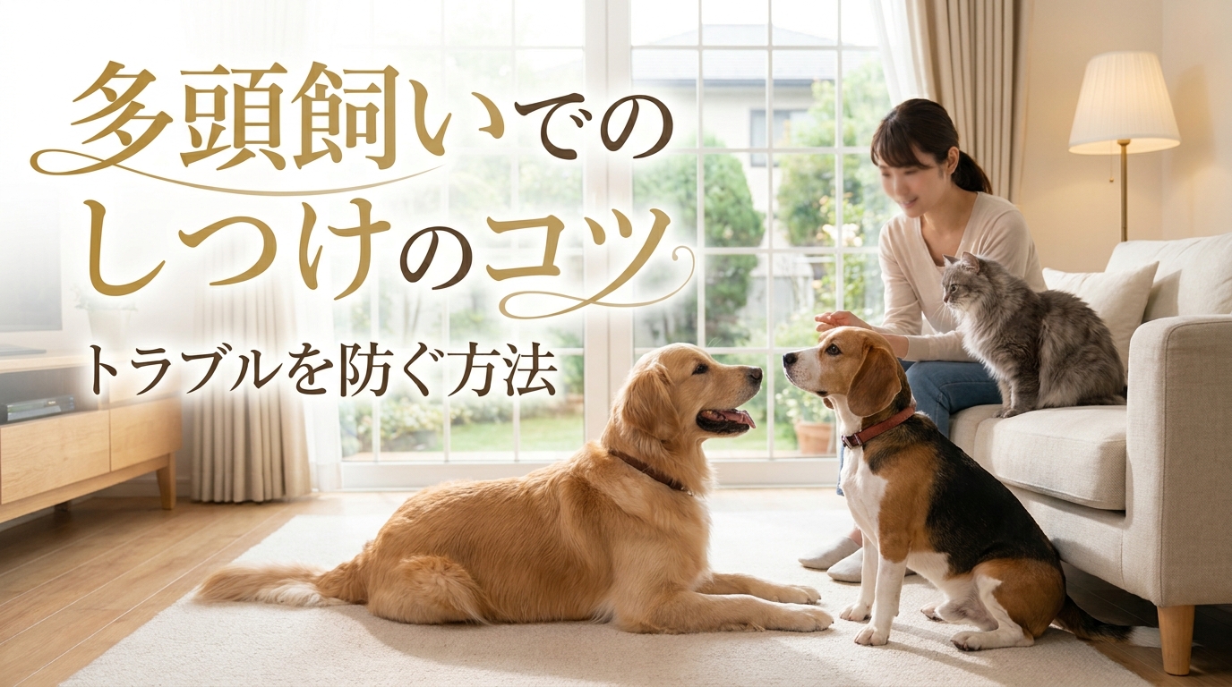多頭飼いでのしつけのコツ｜トラブルを防ぐ方法とは