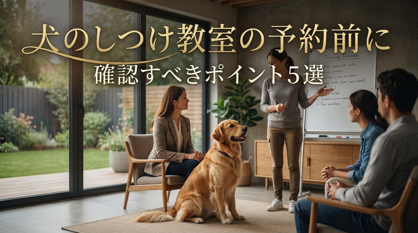 犬のしつけ教室の予約前に確認すべきポイント5選