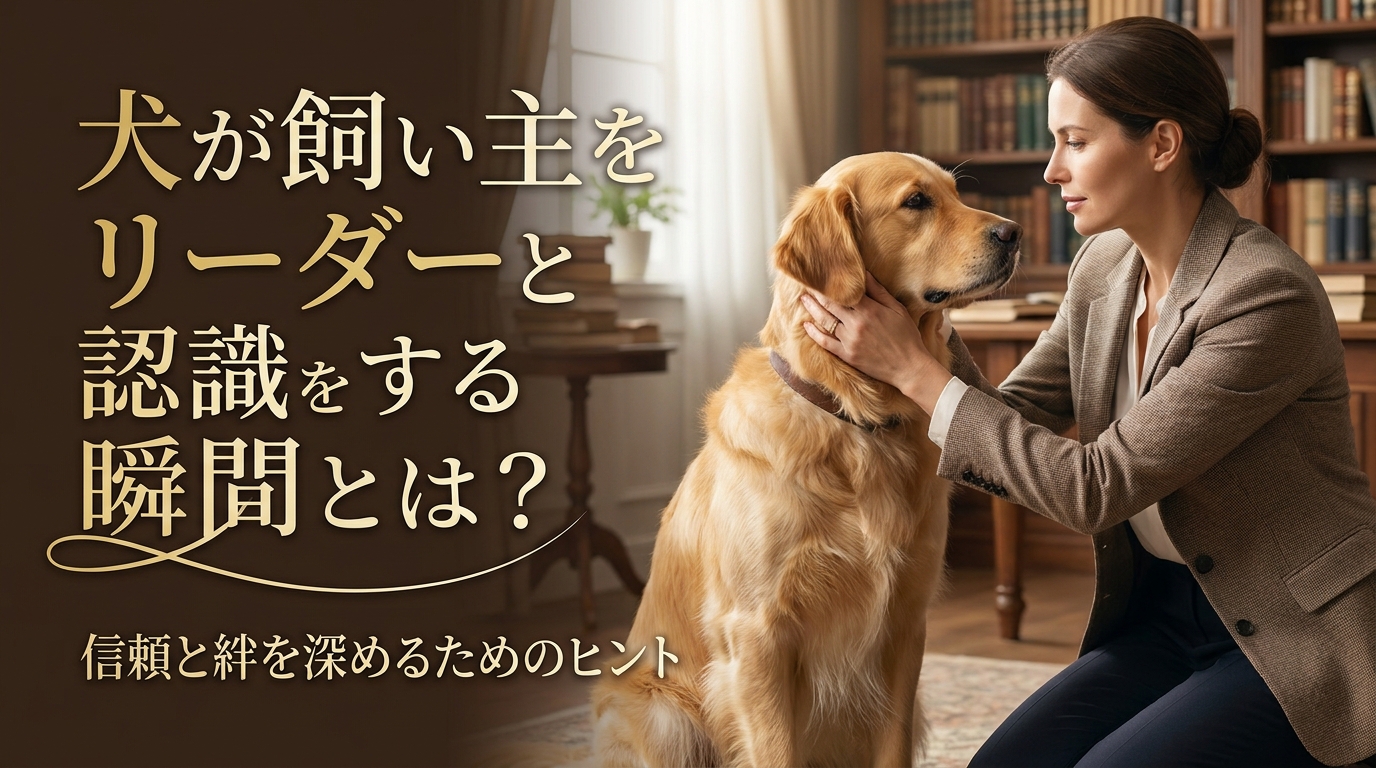 犬が飼い主をリーダーと認識する瞬間とは？