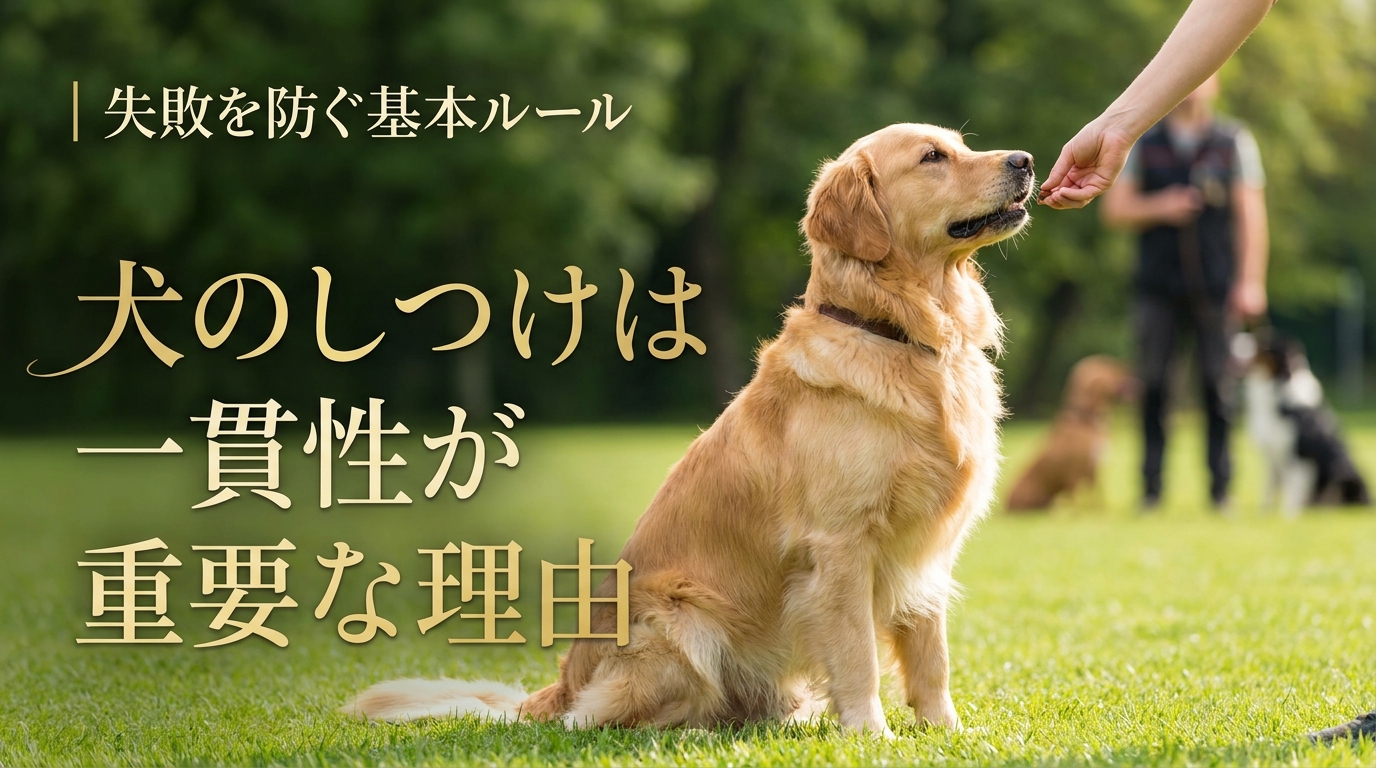 犬のしつけは一貫性が重要な理由|失敗を防ぐ基本ルール