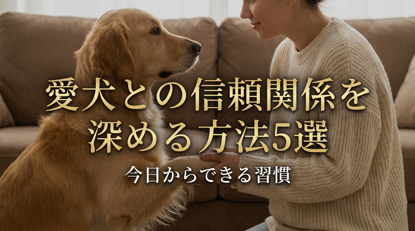 愛犬との信頼関係を深める方法5選｜今日からできる習慣