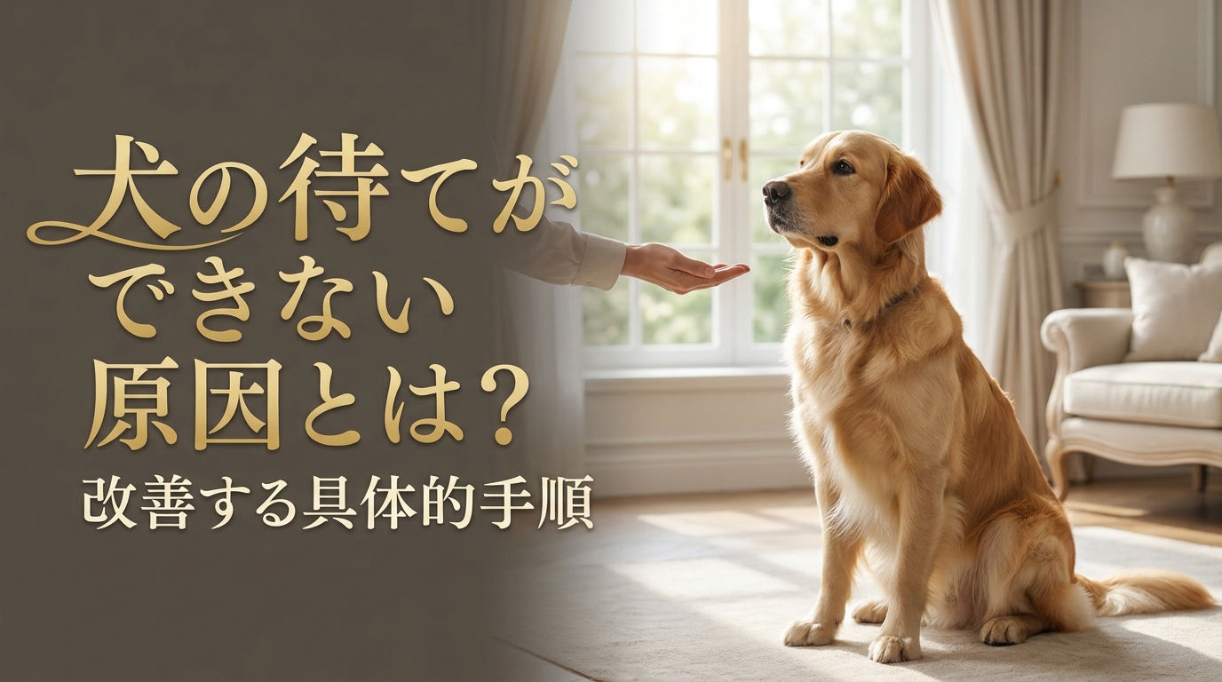 犬の待てができない原因とは？改善する具体的手順