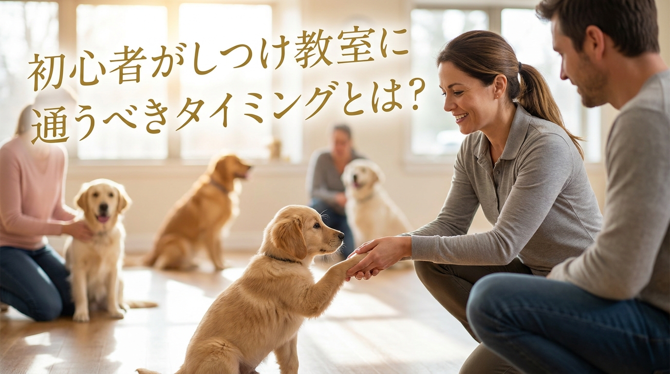 初心者がしつけ教室に通うべきタイミングとは？