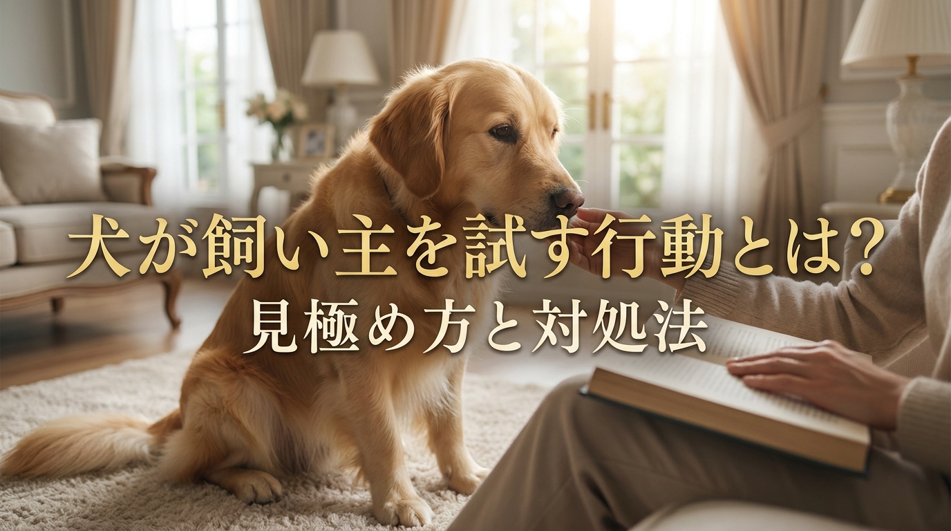 犬が飼い主を試す行動とは？見極め方と対処法
