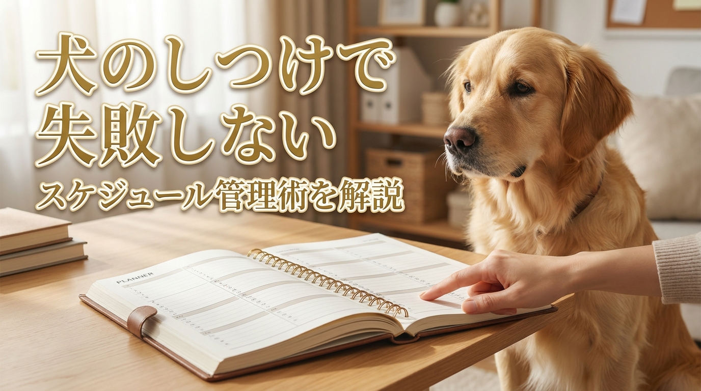 犬のしつけで失敗しないスケジュール管理術を解説