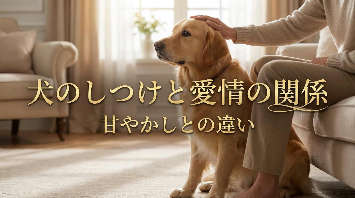 犬のしつけと愛情の関係|甘やかしとの違いとは