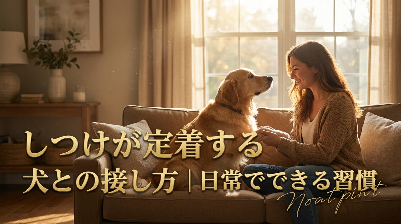 しつけが定着する犬との接し方｜日常でできる習慣