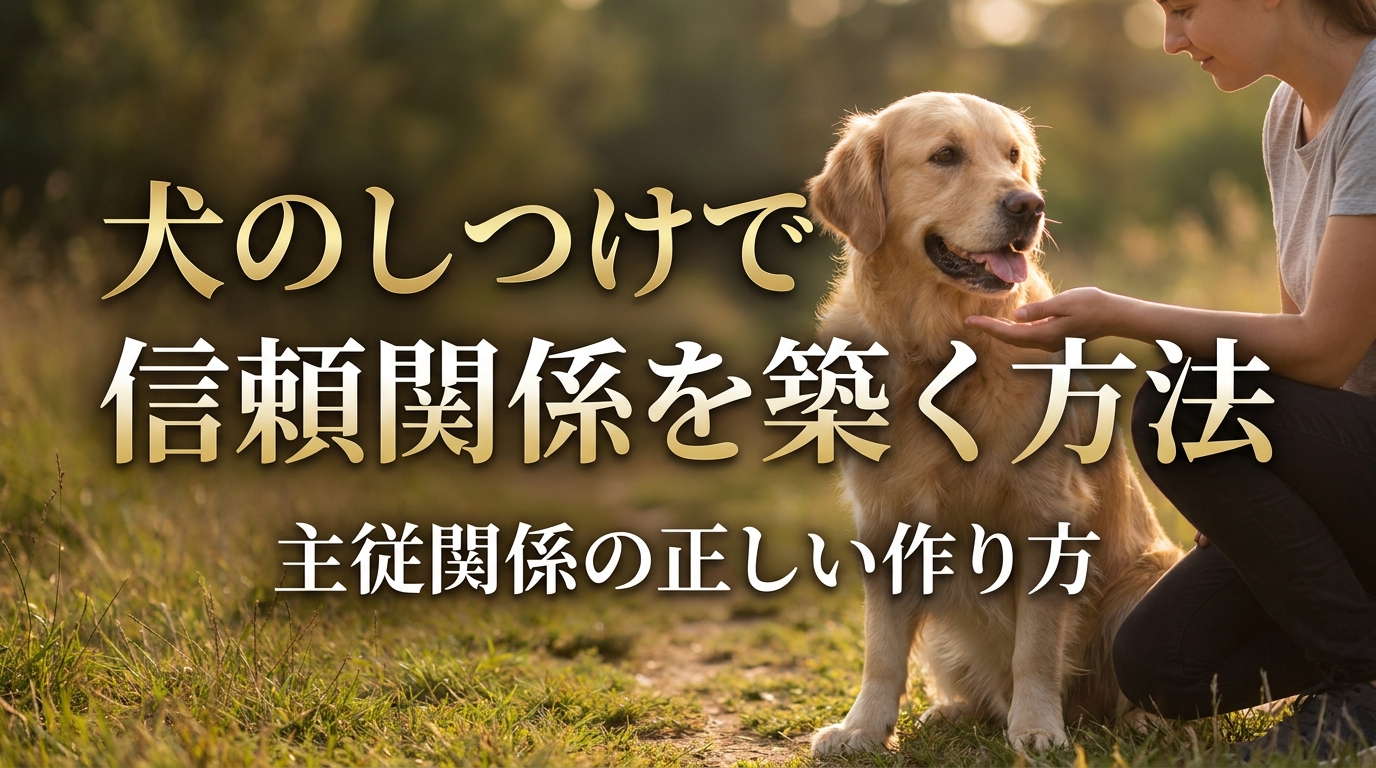 犬のしつけで信頼関係を築く方法｜主従関係の正しい作り方