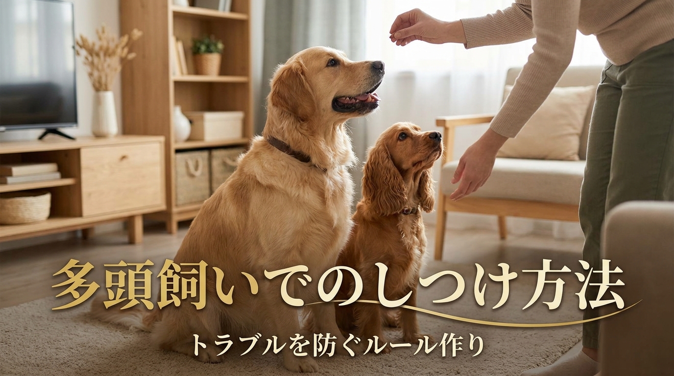 多頭飼いでのしつけ方法｜トラブルを防ぐルール作り