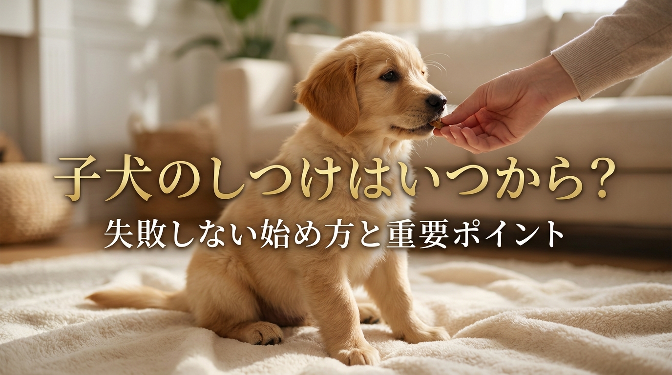 子犬のしつけはいつから?失敗しない始め方と重要ポイント