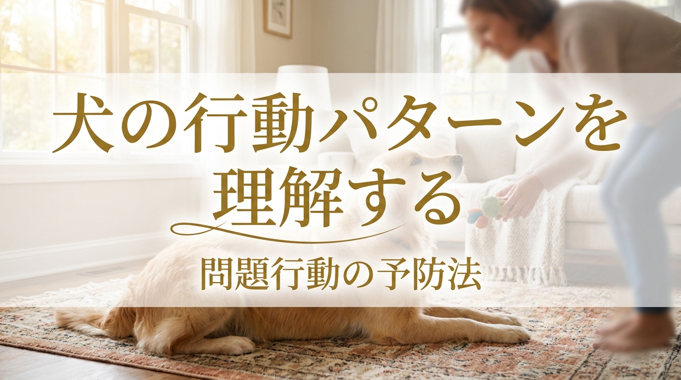 犬の行動パターンを理解する|問題行動の予防法