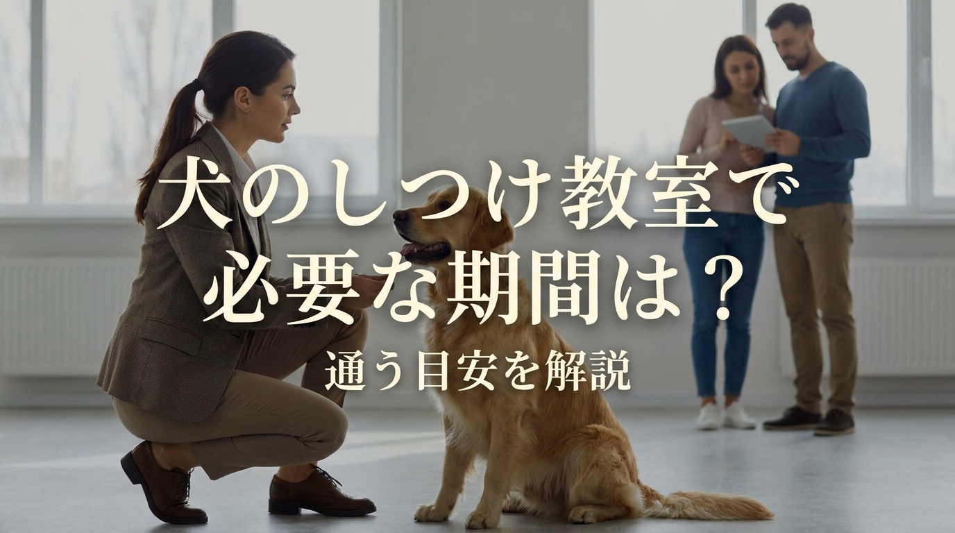 犬のしつけ教室で必要な期間は?通う目安を解説