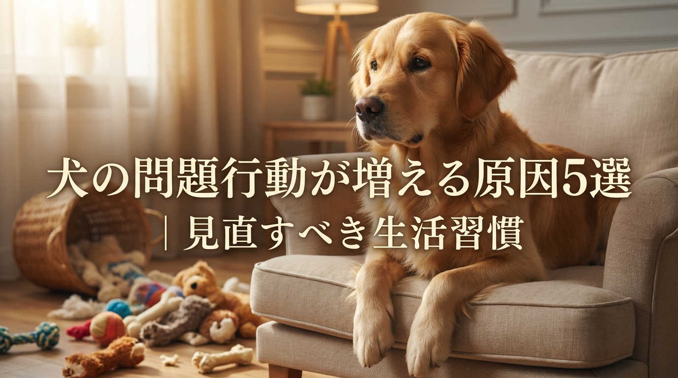 犬の問題行動が増える原因5選|見直すべき生活習慣