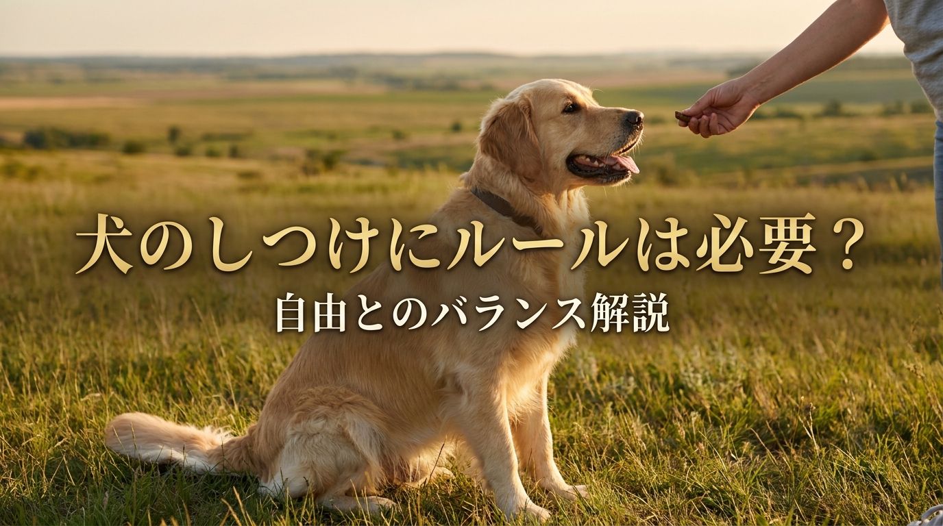 犬のしつけにルールは必要？自由とのバランス解説