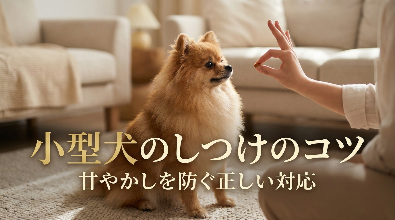 小型犬のしつけのコツ｜甘やかしを防ぐ正しい対応