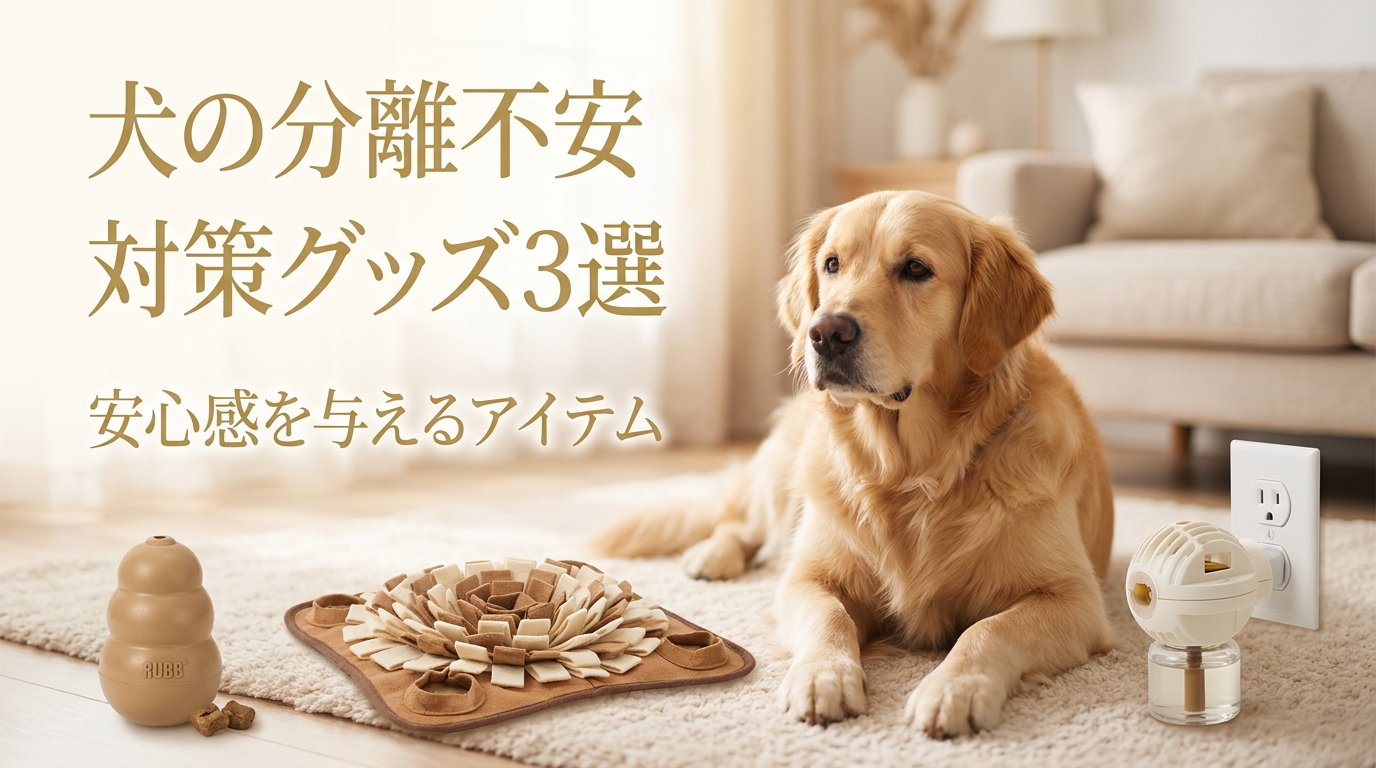 犬の分離不安対策グッズ3選｜安心感を与えるアイテム