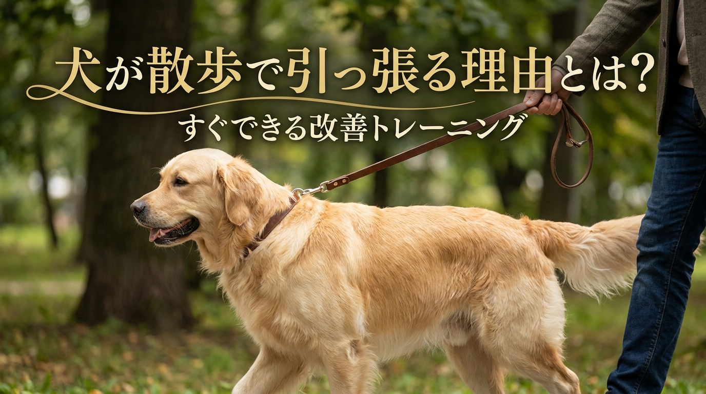 犬が散歩で引っ張る理由とは?すぐできる改善トレーニング