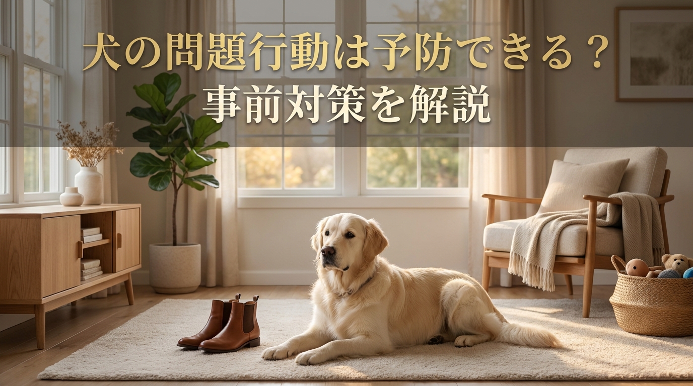 犬の問題行動は予防できる？事前対策を解説